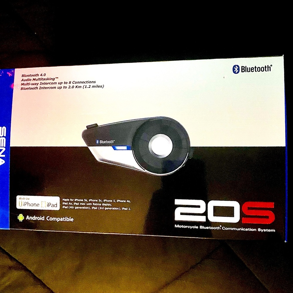 Sena 20S Motorcycle Bluetooth Communication System BRAND NEW!!!
